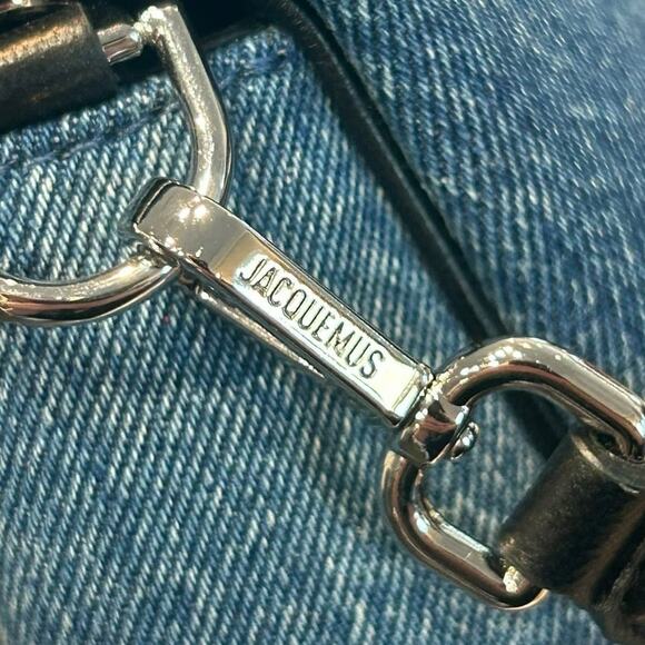 Jacquemus Denim Le Petit Bambimou Shoulder Bag with Removable Shoulder Strap - Picture 8 of 13